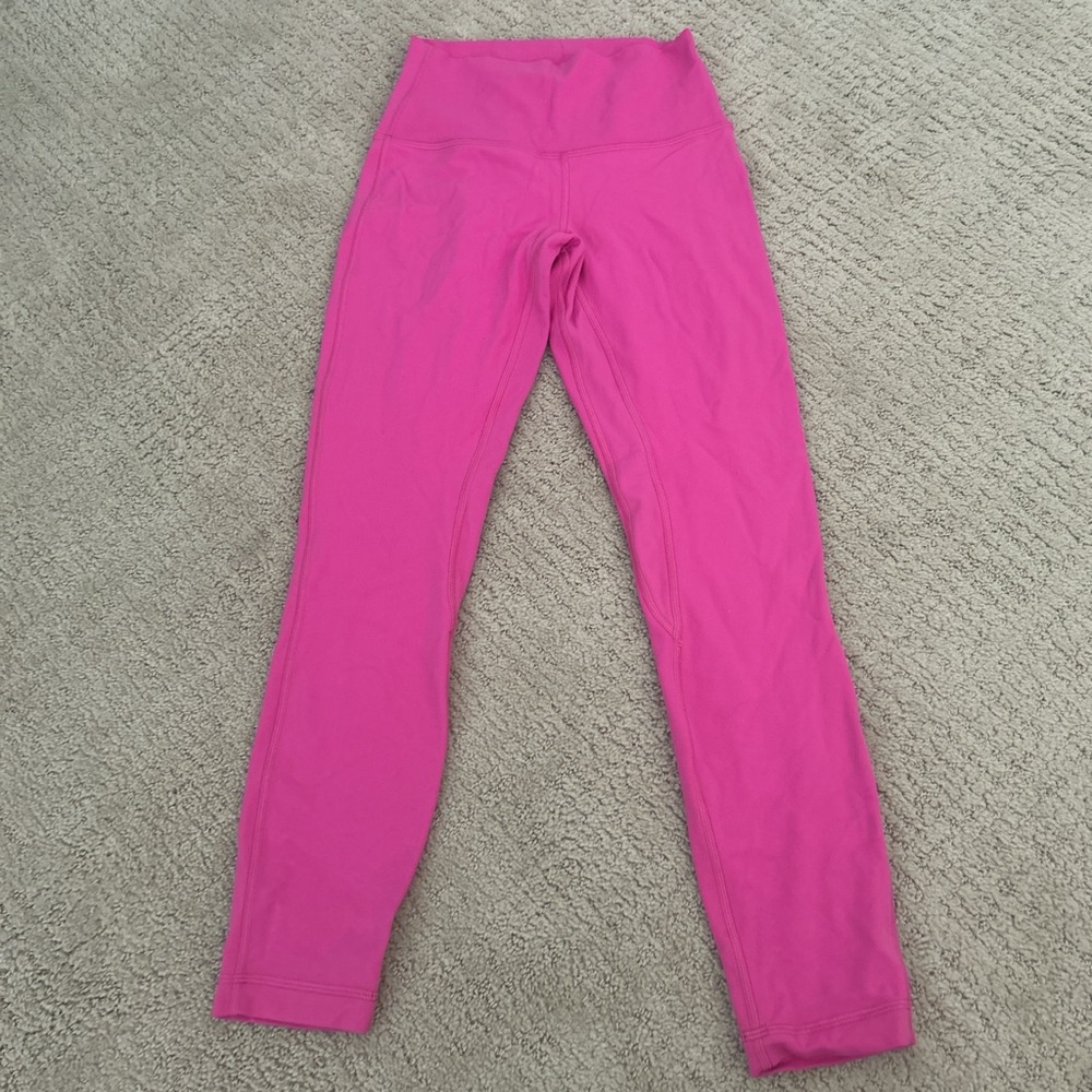 lulu lemon sonic pink align leggings